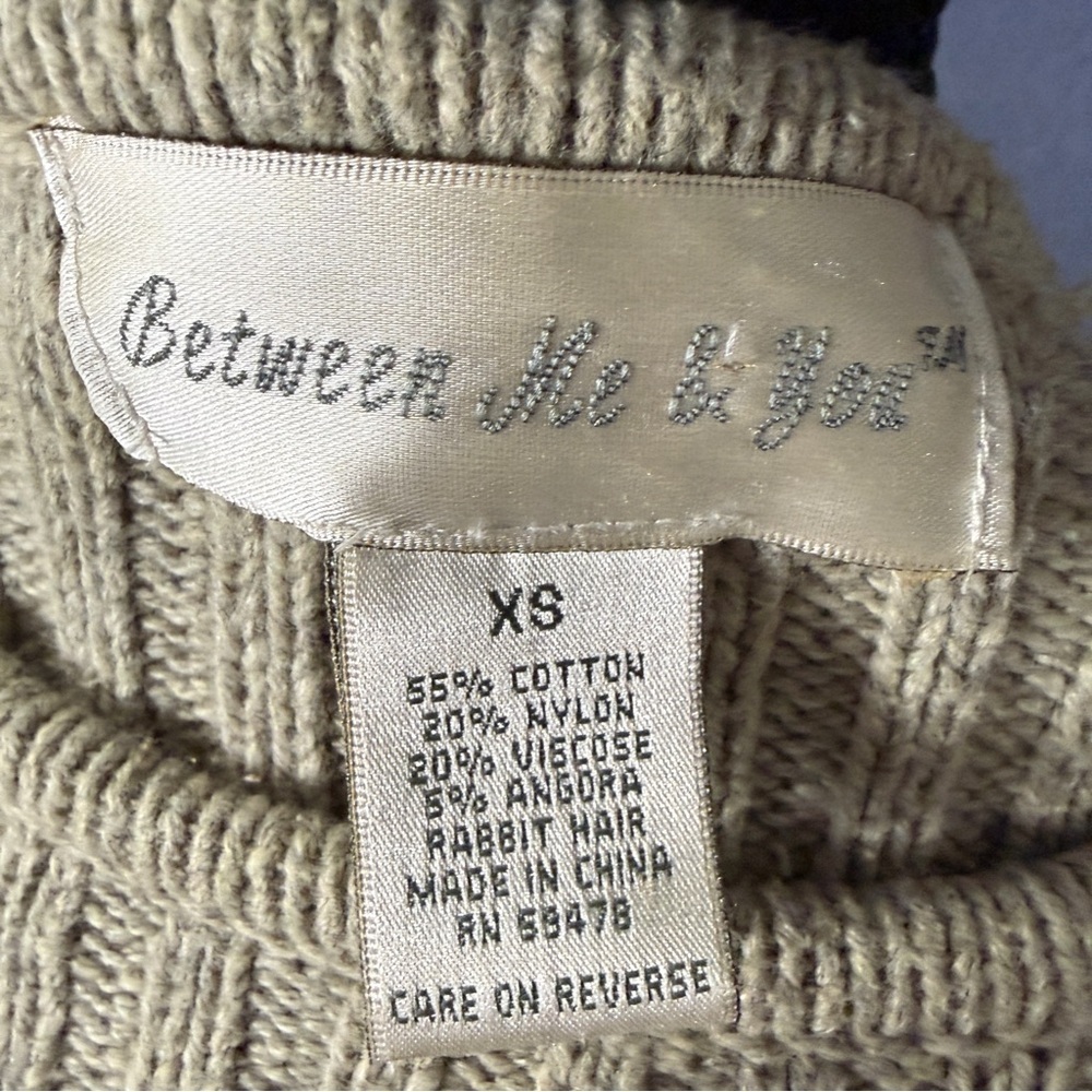 Between Me & You Beige Knit Crewneck Sweater | Size XS - Picture 5 of 7